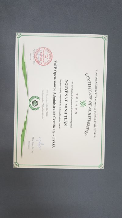 VoIP Open-source Administrator Certificate